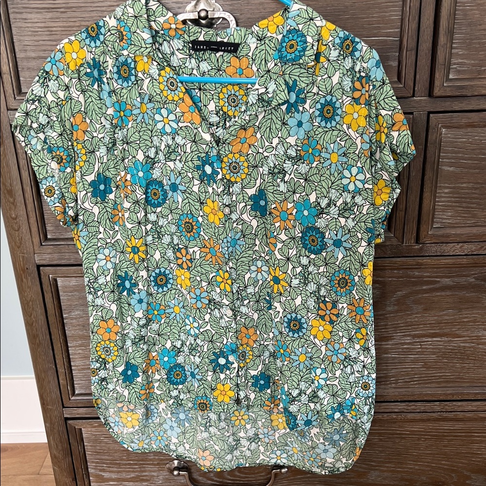 Jane and Delancey Multicolor Floral Blouse